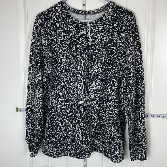 Pistola Black and White Long Sleeve Blouse